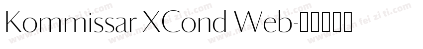 Kommissar XCond Web字体转换